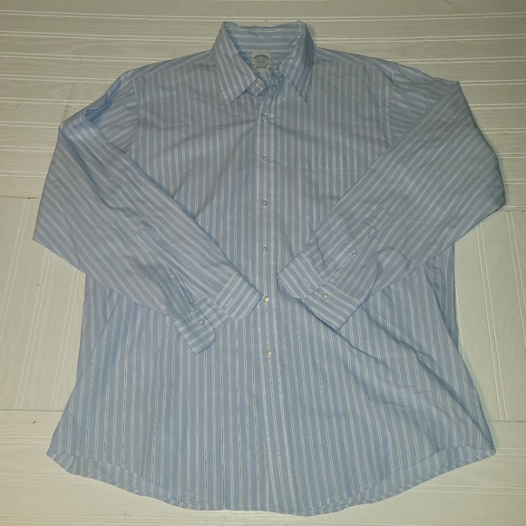 Brooks Brothers Other - Brooks Brothers Original Polo Long Sleeve Mens Blue White Pin Stripes Button